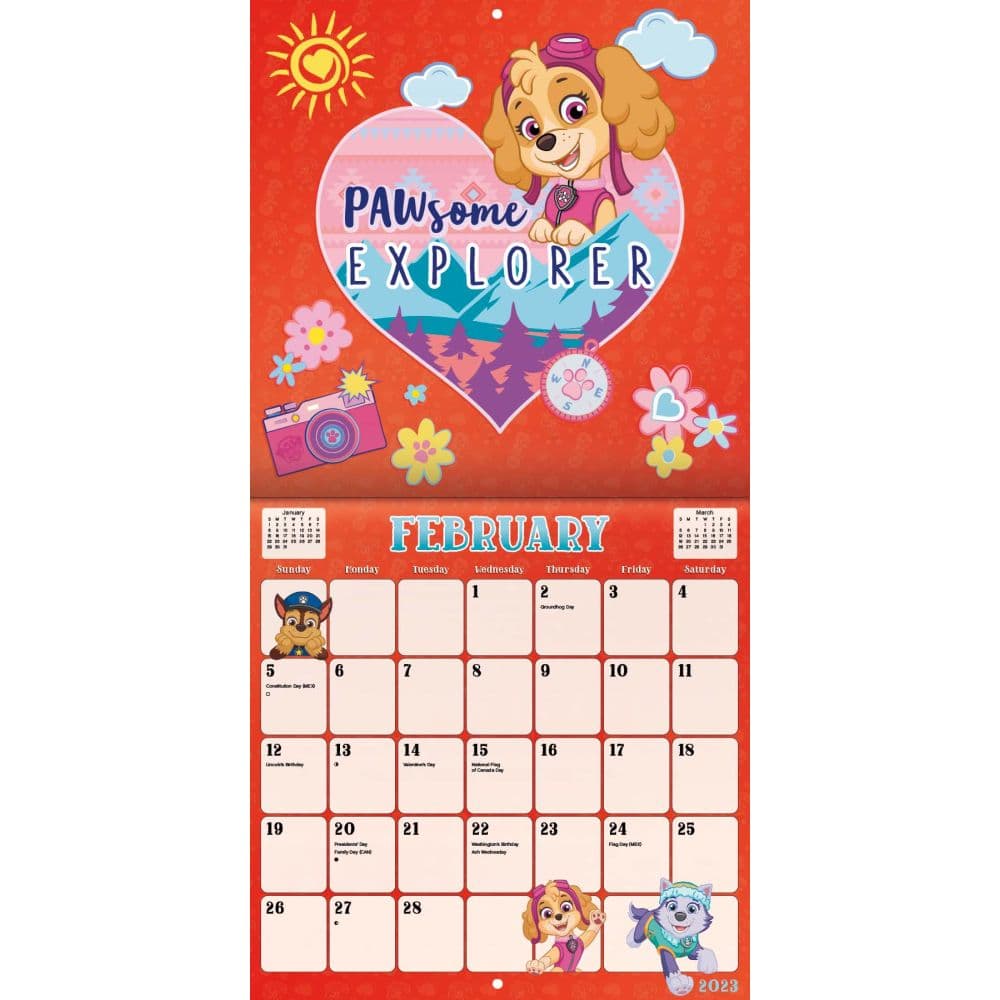 Paw Patrol 2023 Wall Calendar - Calendars.com