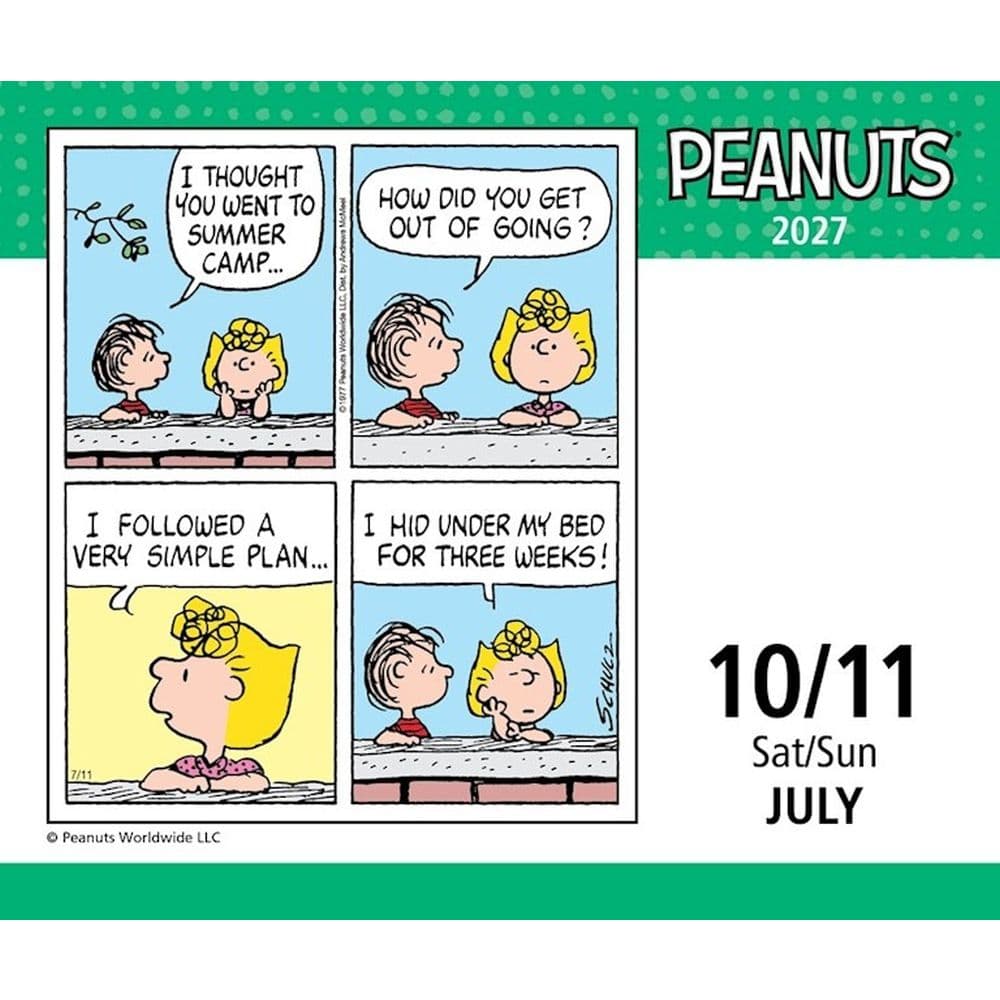Peanuts 2027 Desk Calendar Fourth Alternate Image