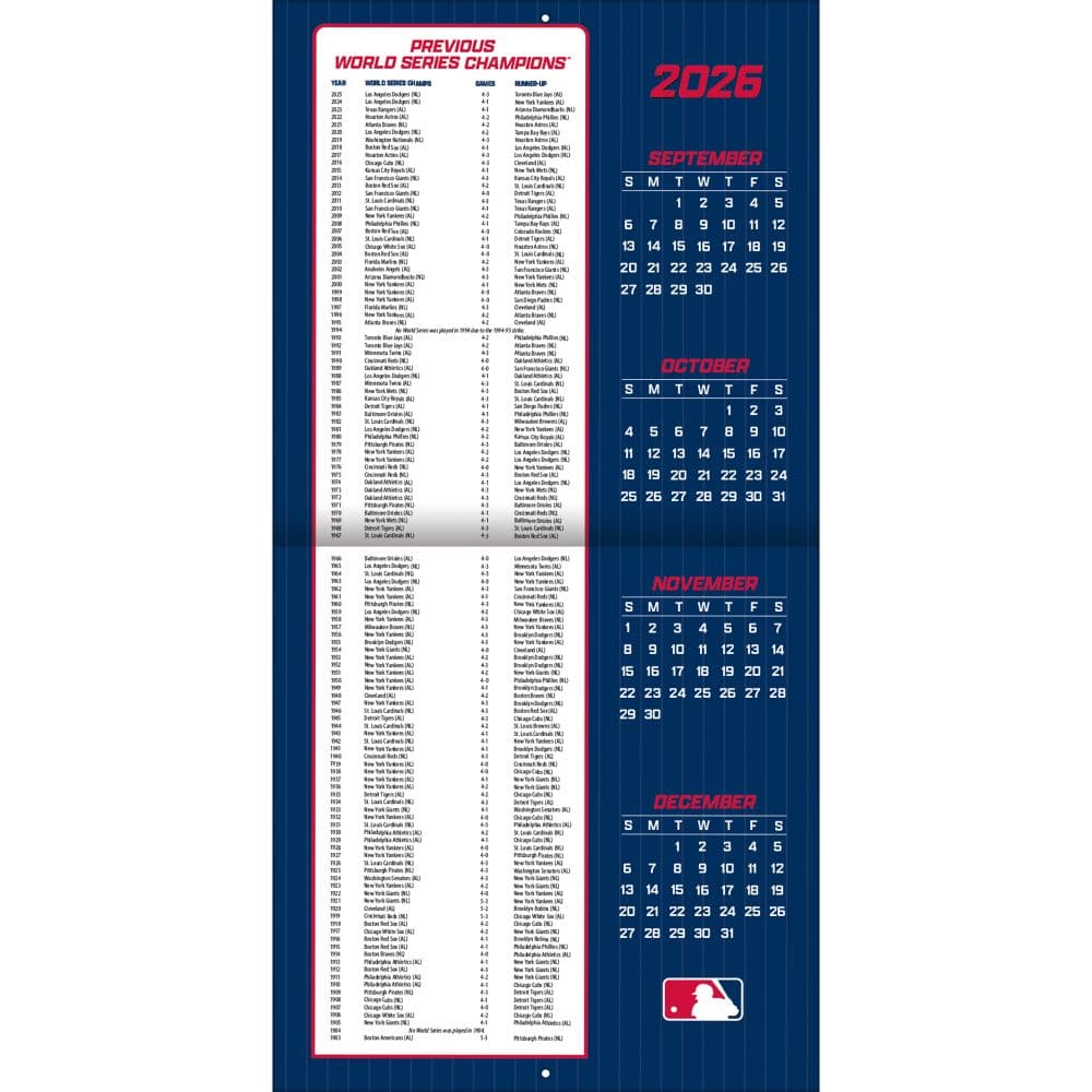 MLB Washington Nationals 2027 Wall Calendar Second Alternate Image