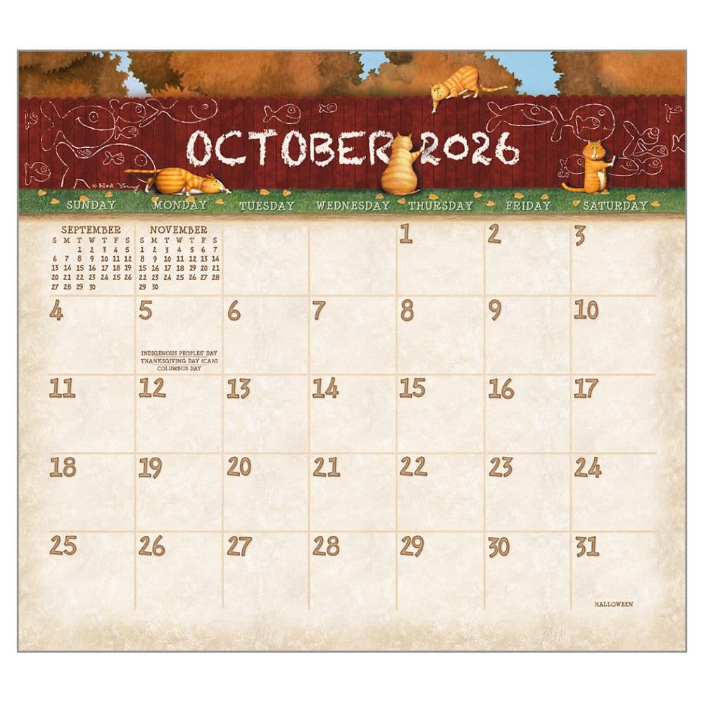 Cats Life by Ned Young 2026 Wall Calendar Third Alternate Image