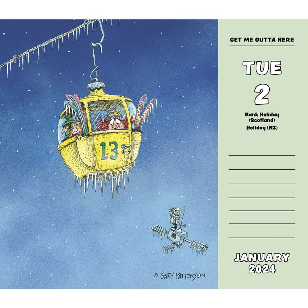 Gary Pattersons 2024 Desk Calendar