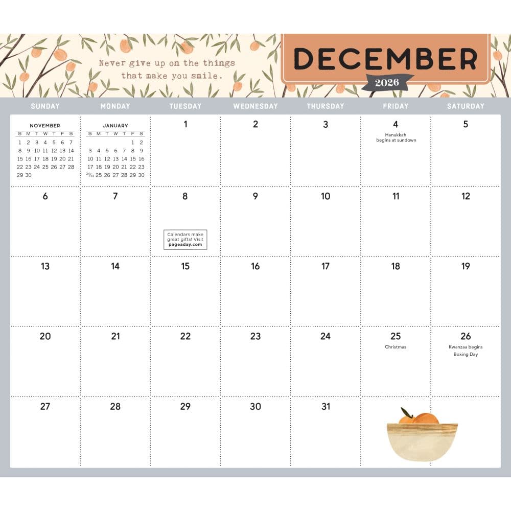 Go With the Flow 2026 Magnetic Wall Calendar Fourth Alternate Image