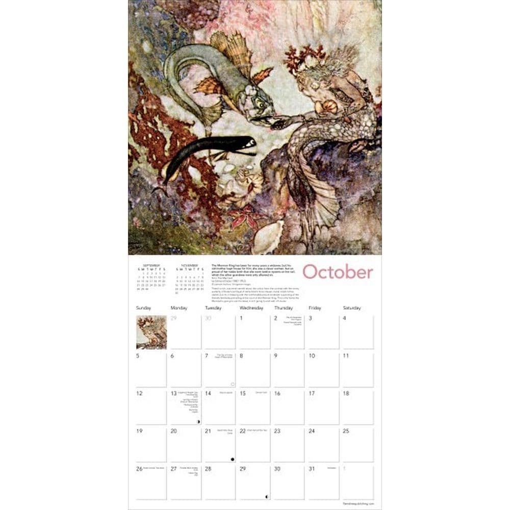 Art Deco Fairytales 2025 Wall Calendar Third Alternate Image