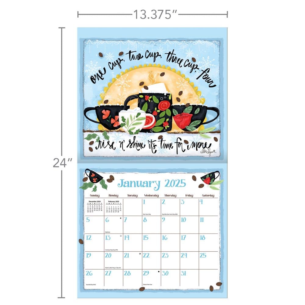 Coffee 2025 Wall Calendar by LoriLynn Simms_ALT6