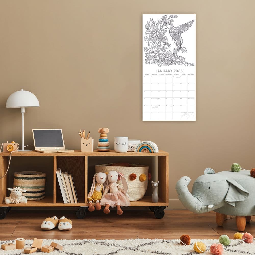 Colouring 2025 Wall Calendar