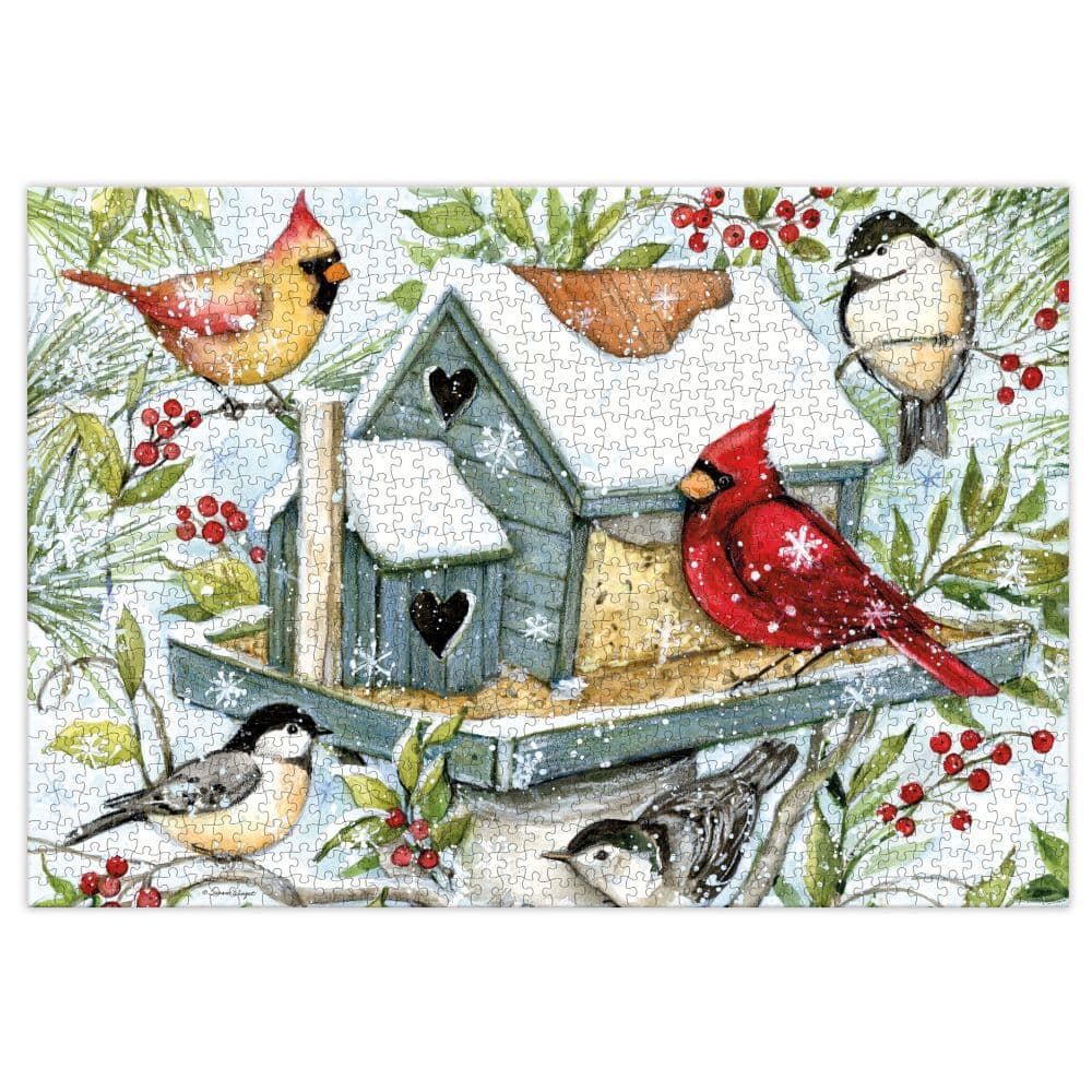 Winter Birds 1000 Piece Luxe Puzzle Alt1