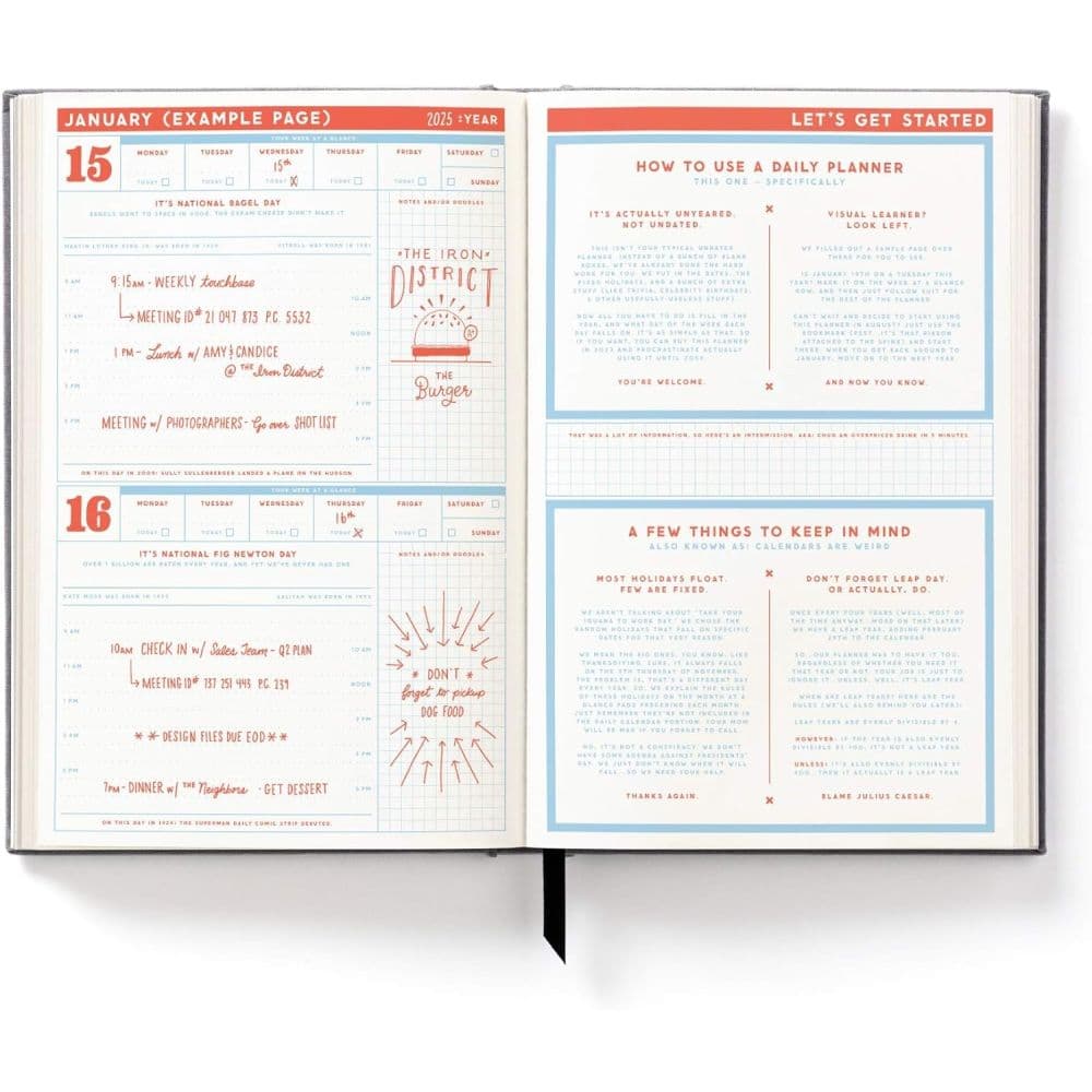 Perpetually Late Show Undated Planner Fourth Alternate Image