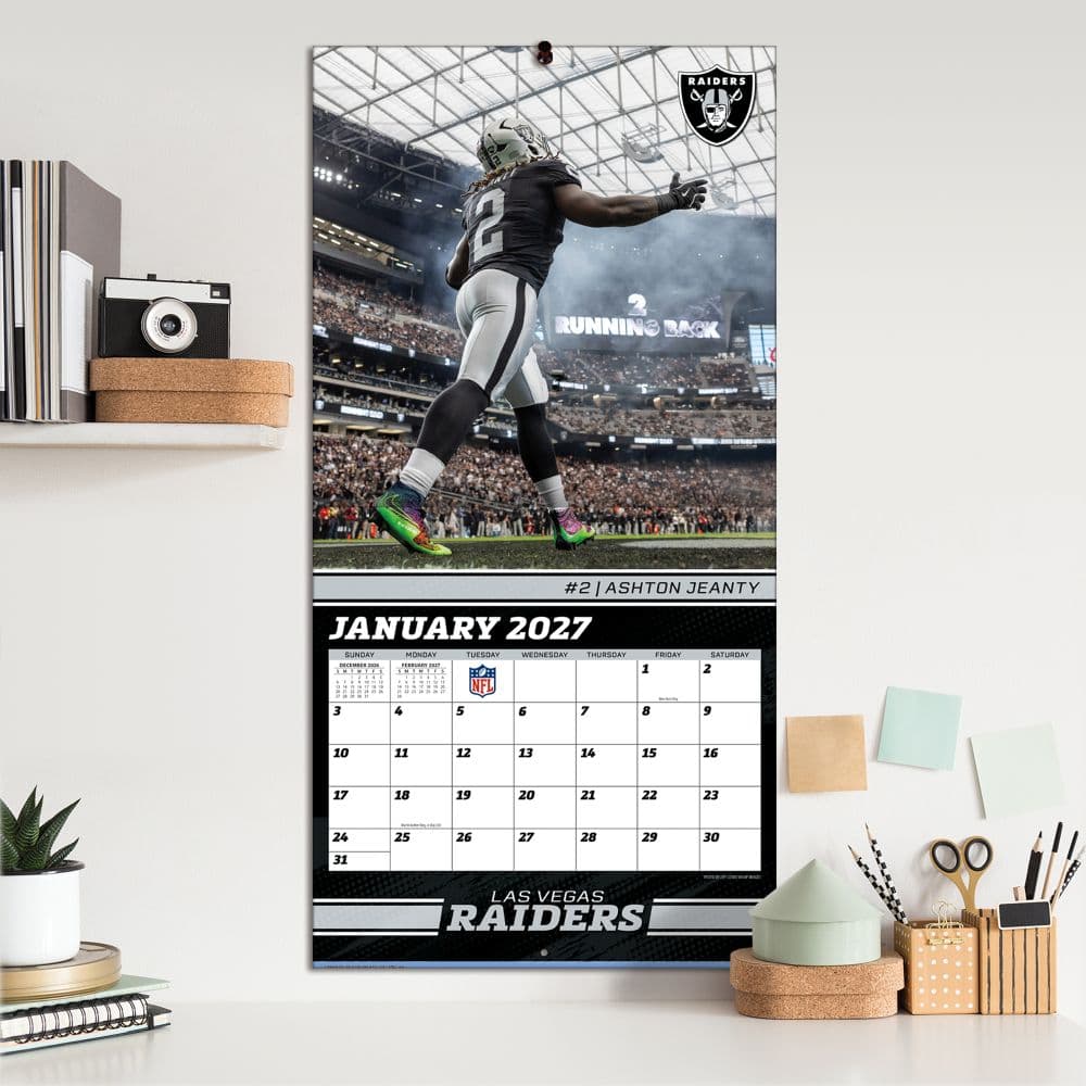 NFL Las Vegas Raiders 2027 Wall Calendar Fifth Alternate Image