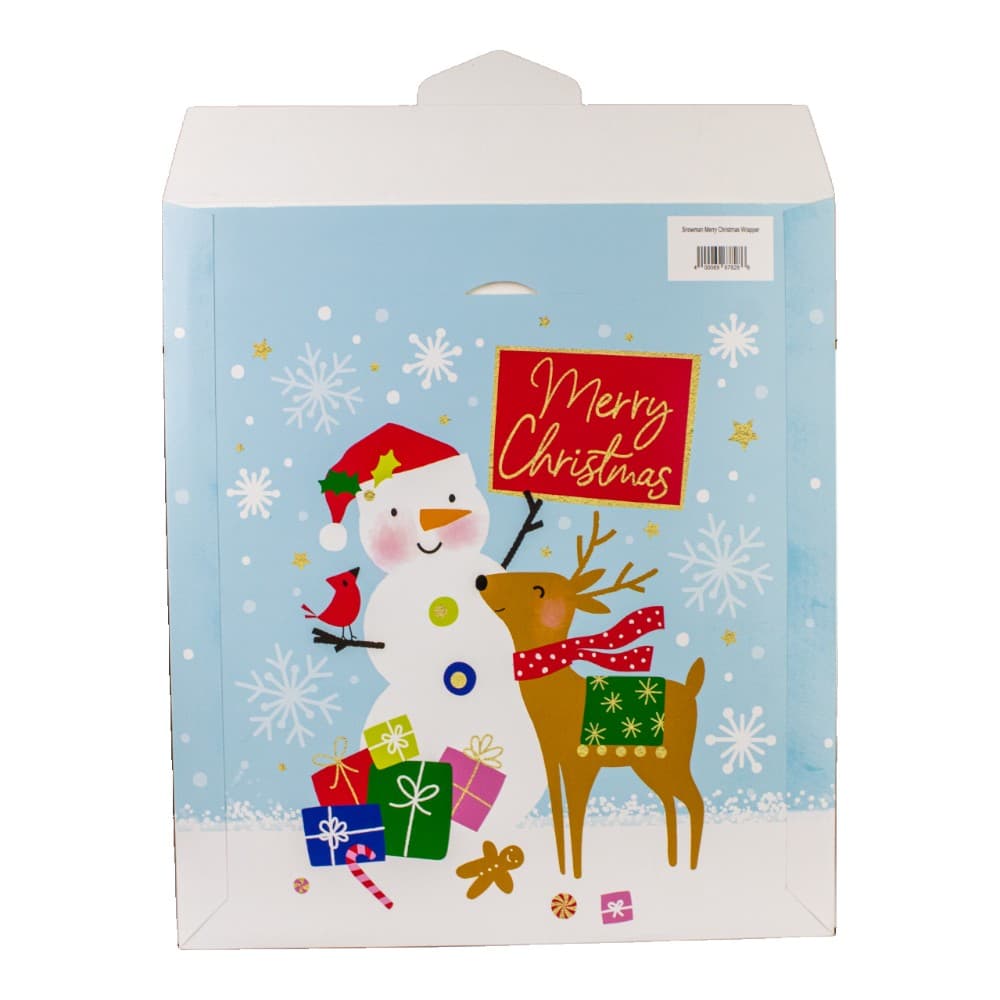 Snowman Merry Christmas Calendar Wrapper First Alternate Image