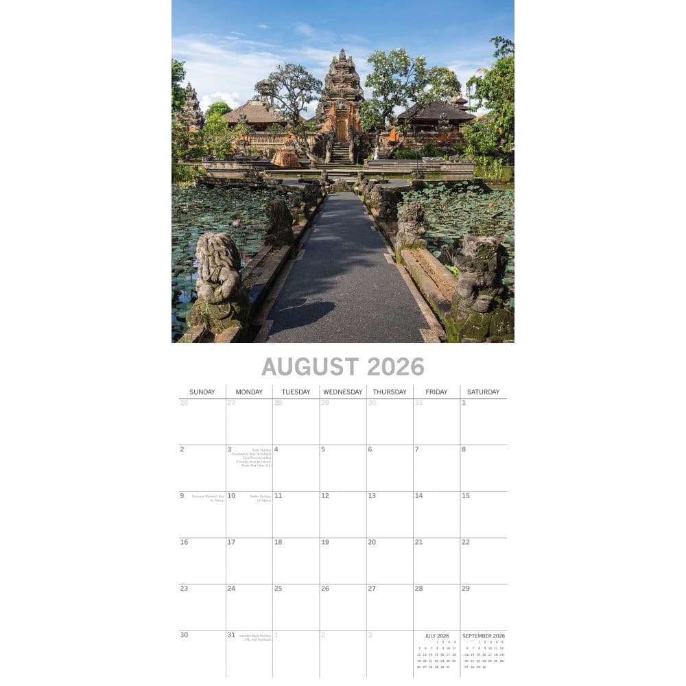 Bali 2026 Wall Calendar Third Alternate Image