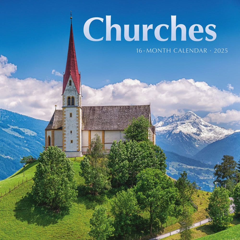 Churches 2025 Wall Calendar  Main Image