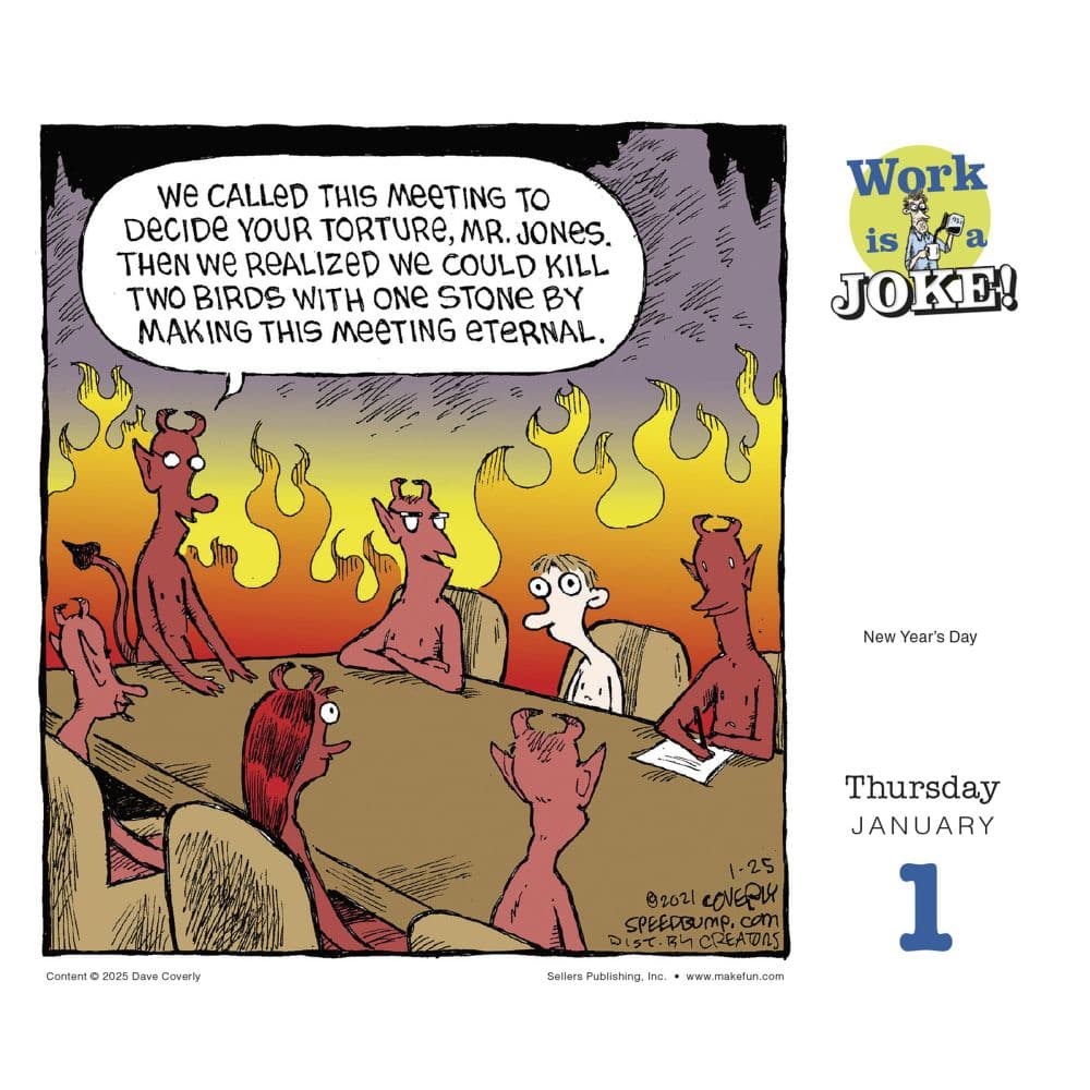 Work is a Joke 2026 Desk Calendar Second Alternate Image