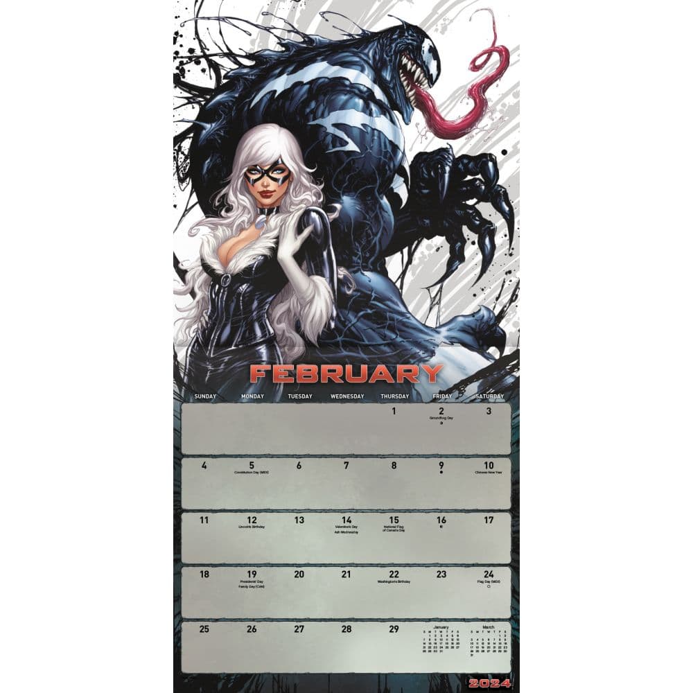 Venom 2024 Wall Calendar