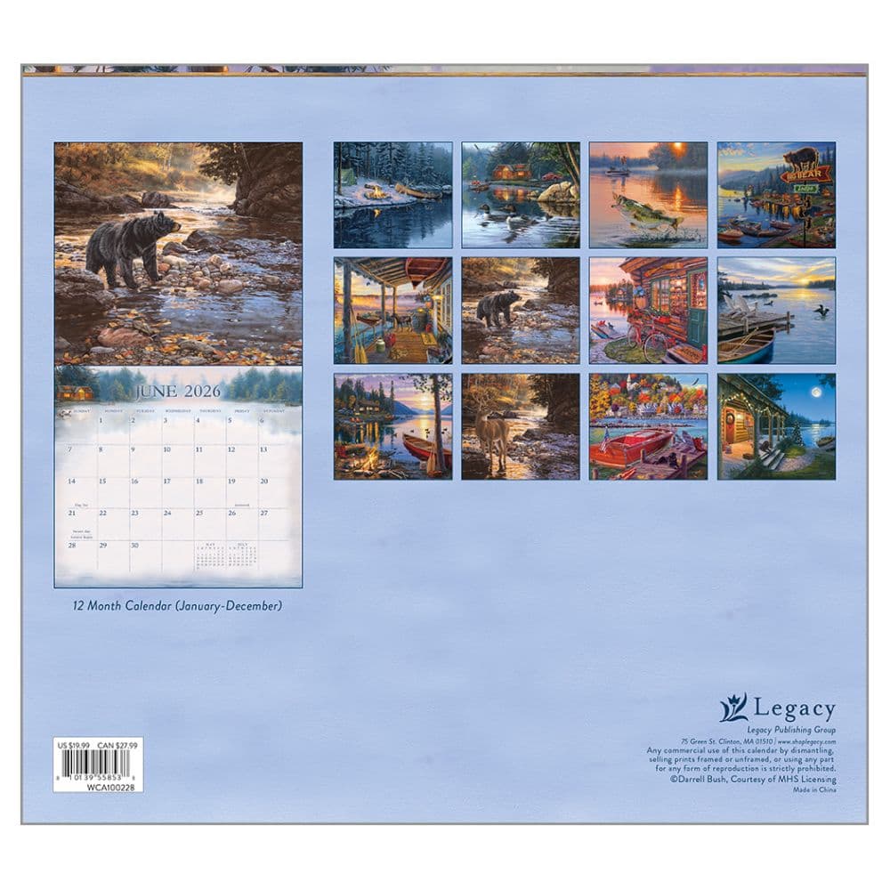 Cabin View by Darrell Bush 2026 Wall Calendar First Alternate Image