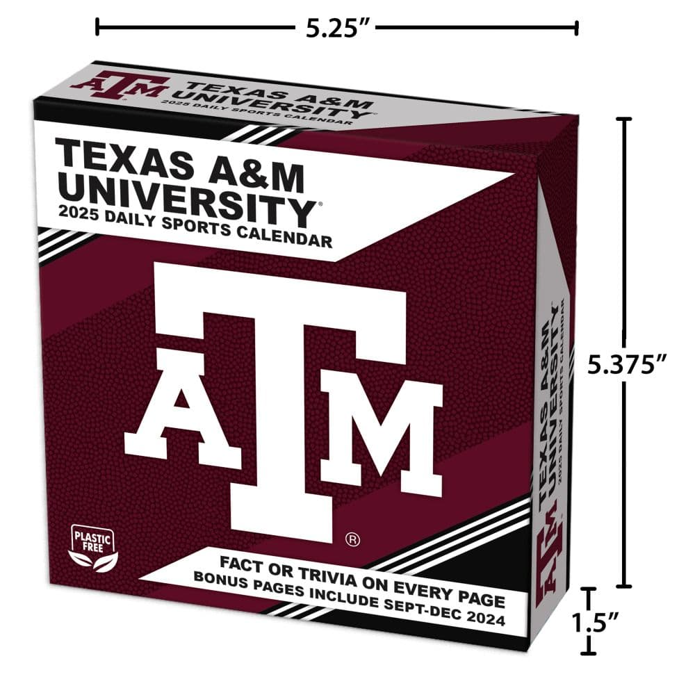 Texas A and M Aggies 2025 Desk Calendar Alt6