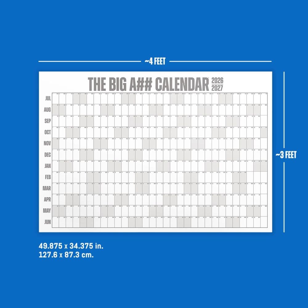 Big A## 2027 Academic Wall Calendar Gray First Alternate Image