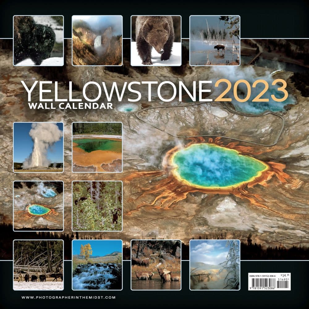 Yellowstone 2023 Wall Calendar - Calendars.com