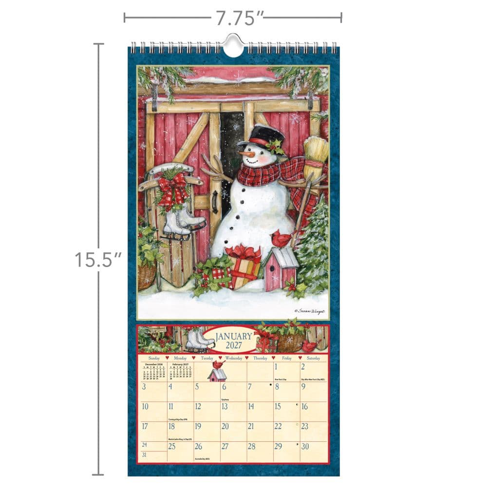 Heart and Home 2027 Vertical Wall Calendar by Susan Winget Fourth Alternate Image