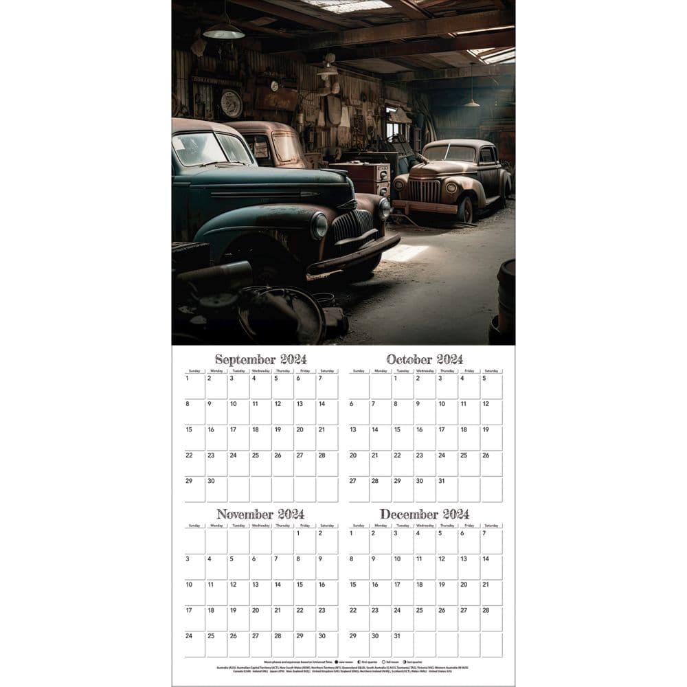 Muscle Cars Photo 2025 Wall Calendar Alt3