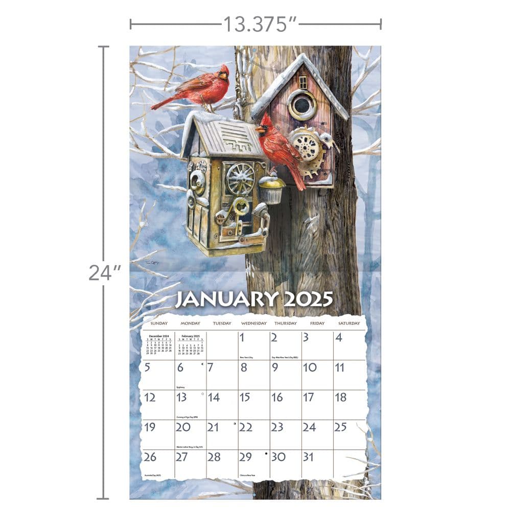 Birdhouses 2025 Wall Calendar by Tim Coffey_ALT6