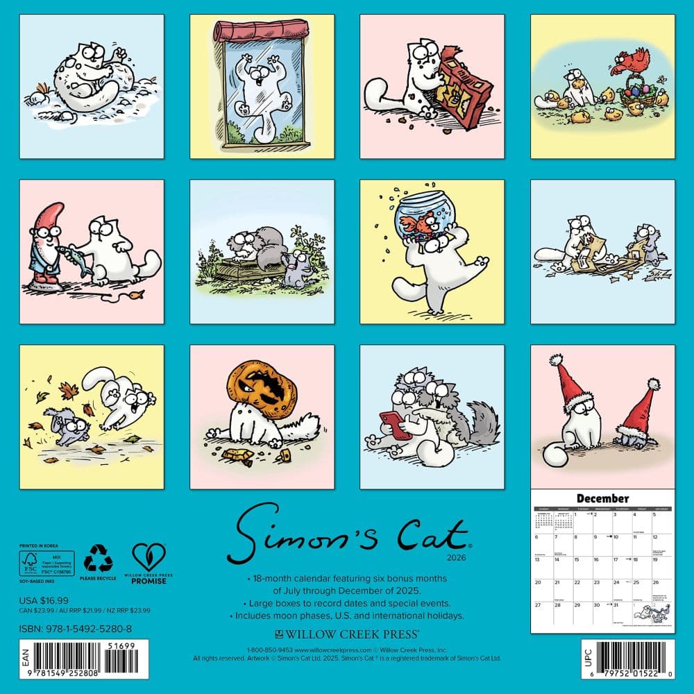 Simons Cat 2026 Wall Calendar First Alternate Image