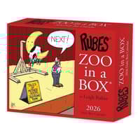 image Rubes Zoo In A Box 2026 Desk Calendar by Leigh Rubin Main Product Image
