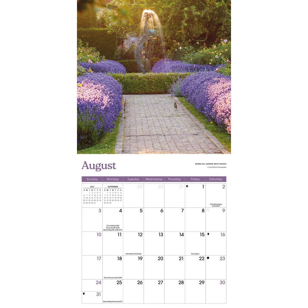 Gardens 2025 Mini Wall Calendar