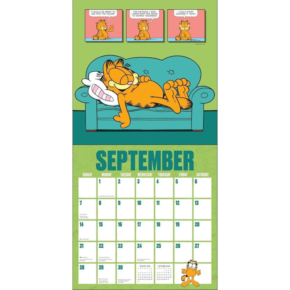 Garfield 2025 Wall Calendar Fourth Alternate Image