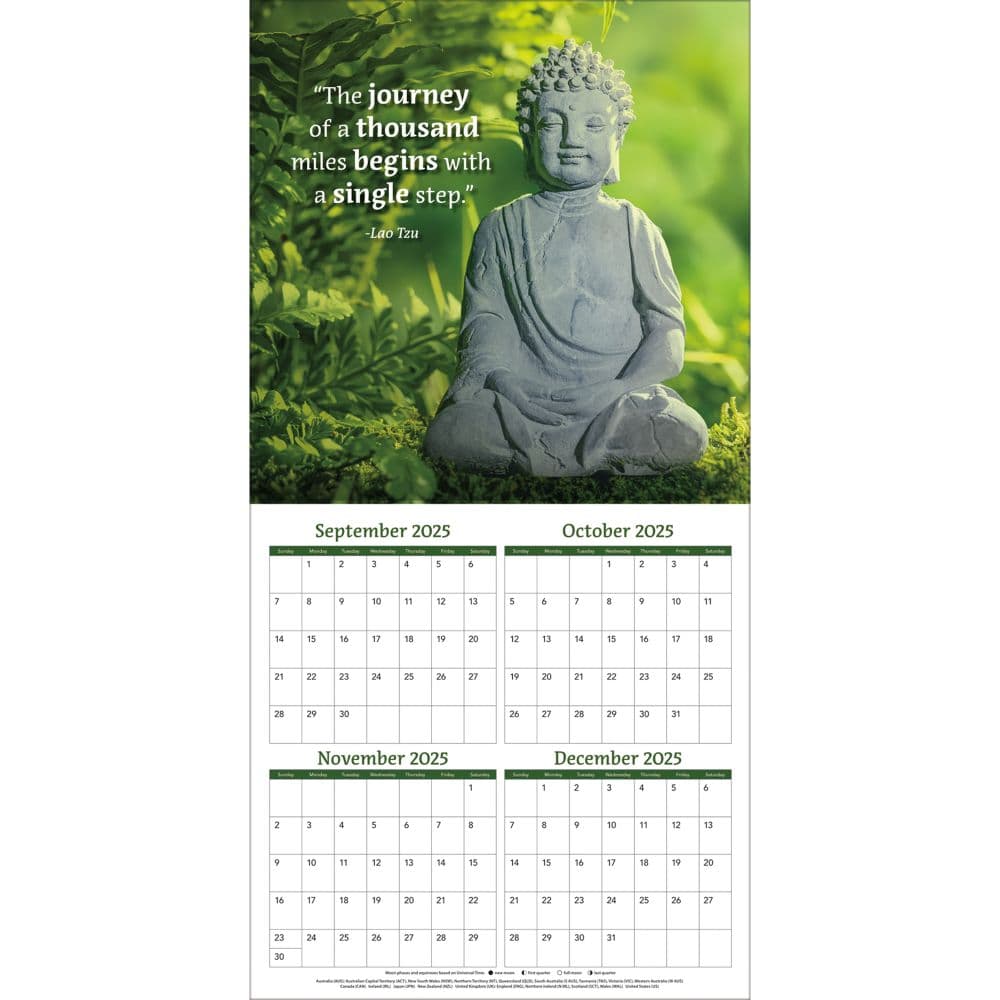 Zen Photo 2026 Wall Calendar_ALT2