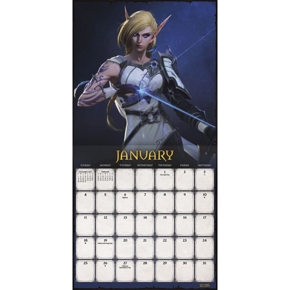 World of Warcraft 2026 Wall Calendar Second Alternate Image