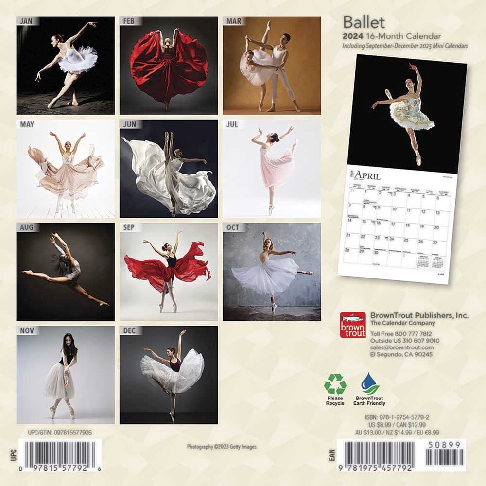 Ballet 2024 Mini Wall Calendar First Alternate Image width=&quot;1000&quot; height=&quot;1000&quot;