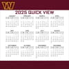 image NFL Washington Football Team 2025 Desk Calendar Quick View