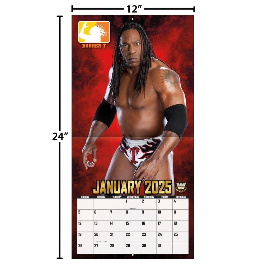 WWE Legends 2025 Wall Calendar Fifth Alternate Image