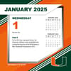 image COL Miami Hurricanes 2025 Desk Calendar First Alternate Image