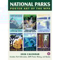 image National Parks WPA Grid 2026 Wall Calendar Main Image