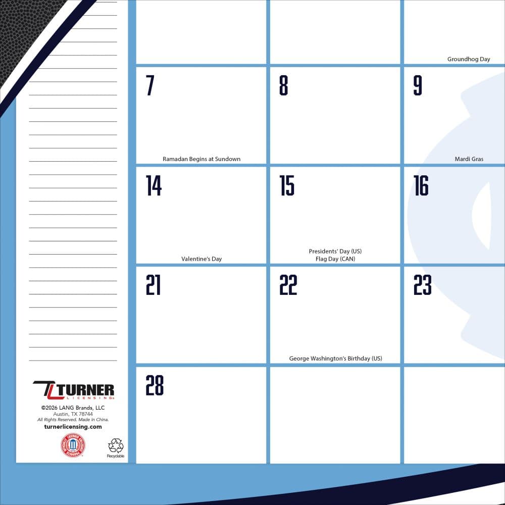 UNC Tar Heels 2027 Desk Pad 17" X 11" Second Alternate Image