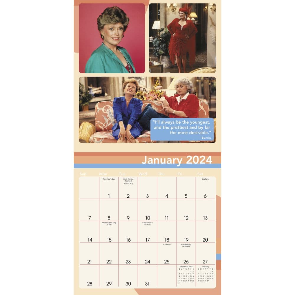 Golden Girls 2025 Mini Wall Calendar