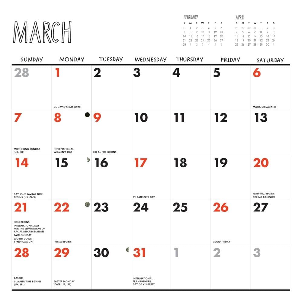 Mandalorian &amp; Child 2027 Wall Calendar Third Alternate Image