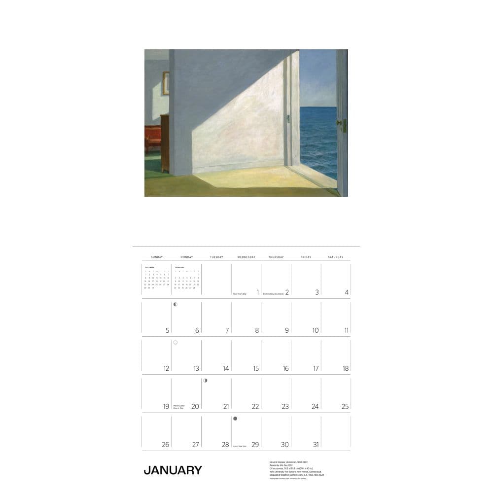 Edward Hopper 2025 Wall Calendar Second Alternate Image width="1000" height="1000"