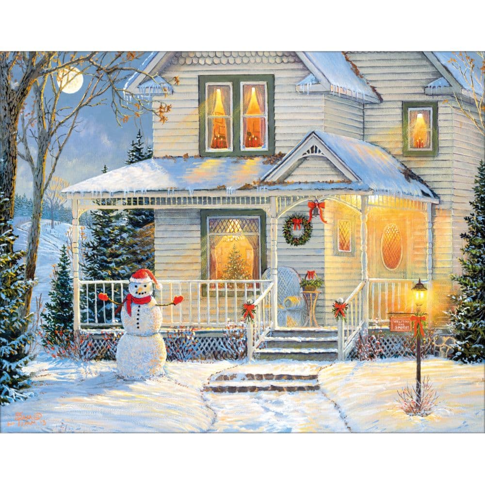 Frosty Evening Forest of Cheer Christmas Cards First Alternate Image