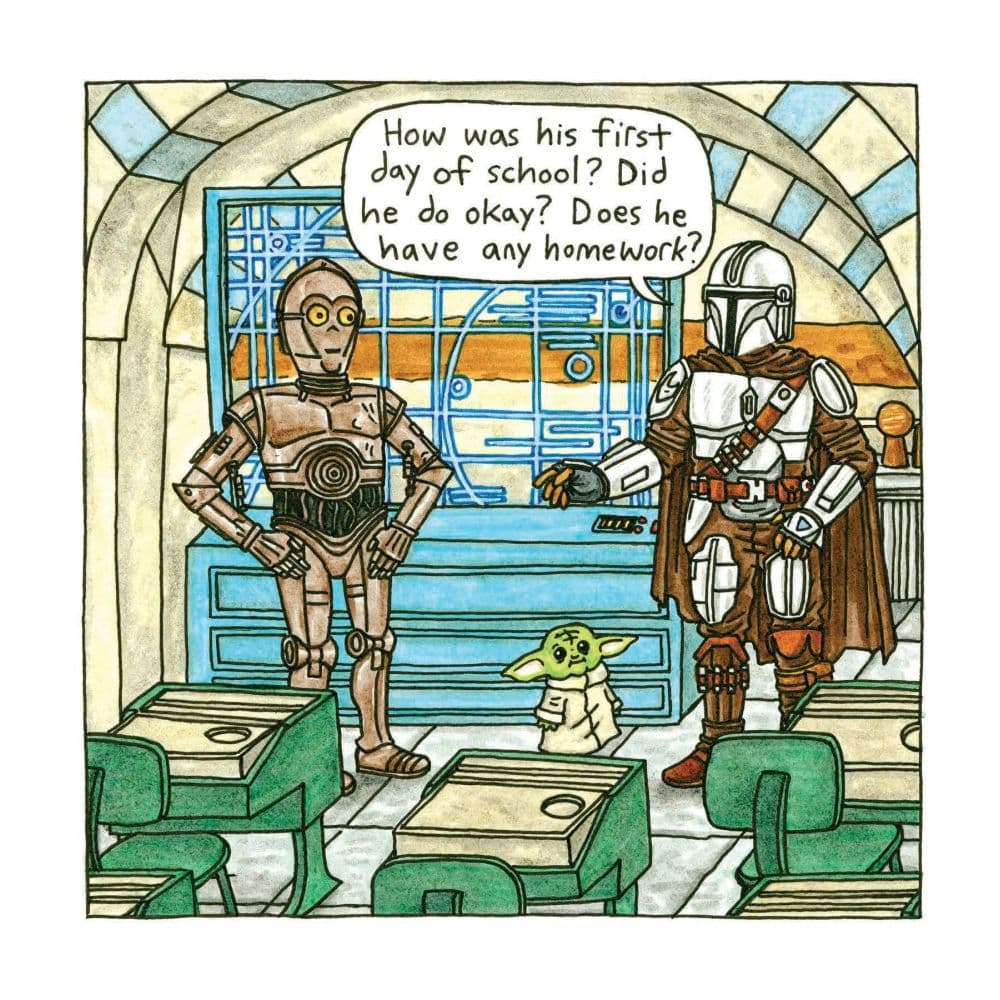 Mandalorian &amp; Child 2026 Wall Calendar Fifth Alternate Image