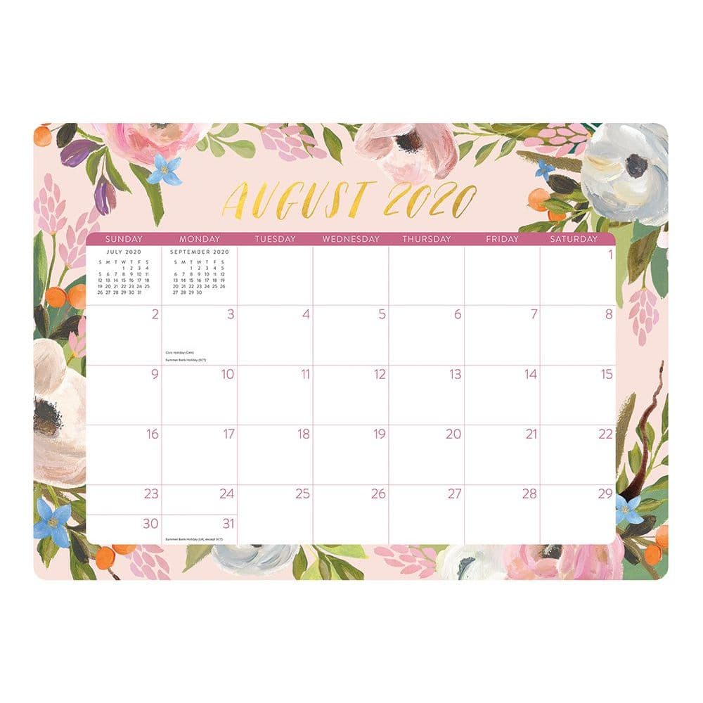 Bella Flora Decorative 2021 Desk Calendar - Calendars.com