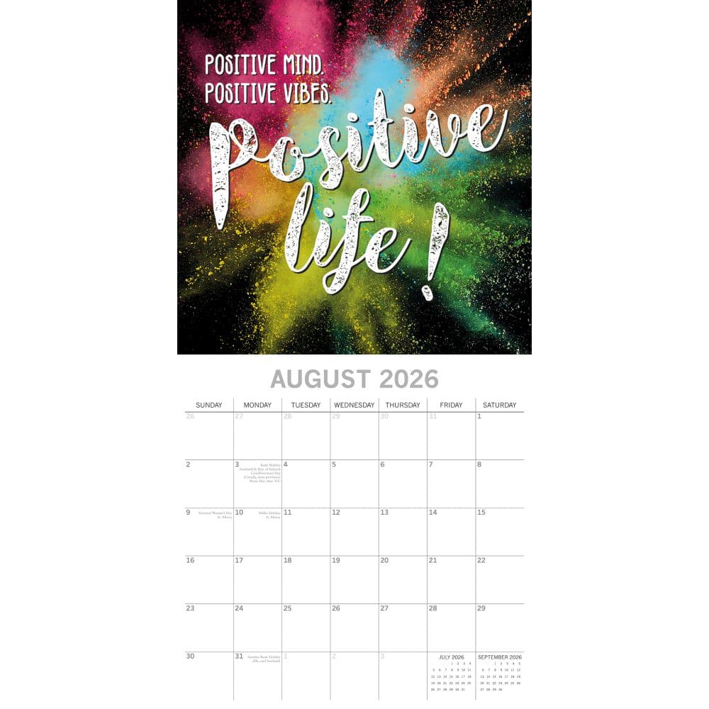 Today Is Going To Be Awesome 2026 Wall Calendar Third Alternate image