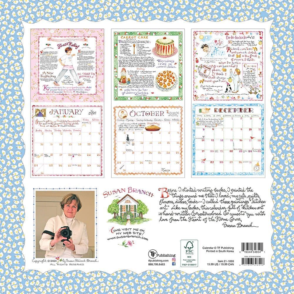 Susan Branch Heart of the Home Wall Calendar Calendars com