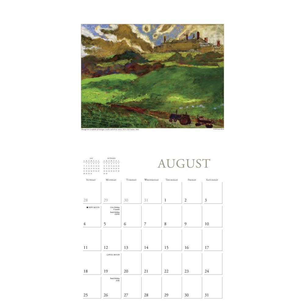 Art Of Jamie Wyeth 2024 Wall Calendar Second Alternate Image width=&quot;1000&quot; height=&quot;1000&quot;