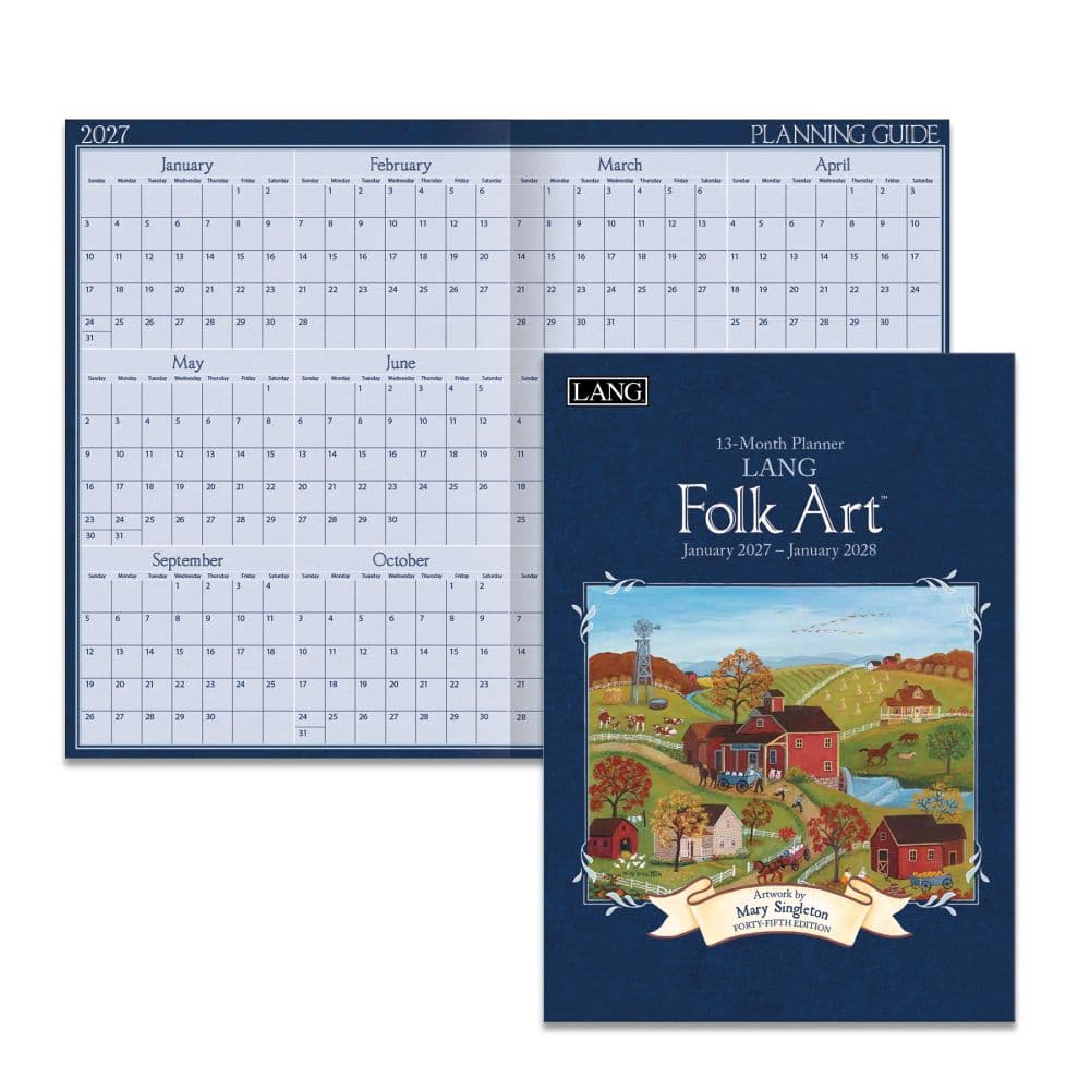 Lang Folk Art 2027 Planner by Mary Singleton Sixth Alternate Image