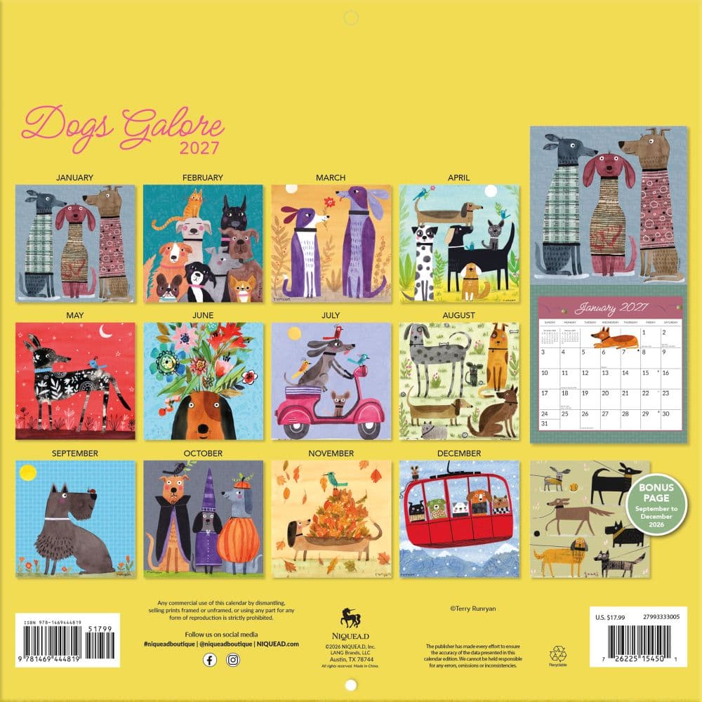 Dogs Galore 2027 Wall Calendar First Alternate Image