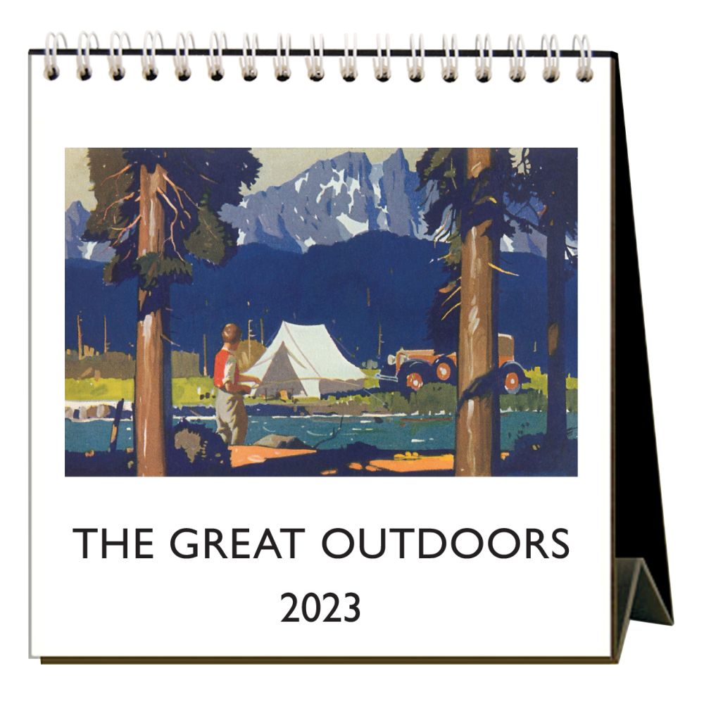 Found Image Press The Great Outdoors 2023 Desk Calendar