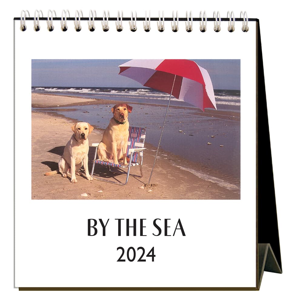 By the Sea 2024 Easel Desk Calendar Main Product Image width=&quot;1000&quot; height=&quot;1000&quot;