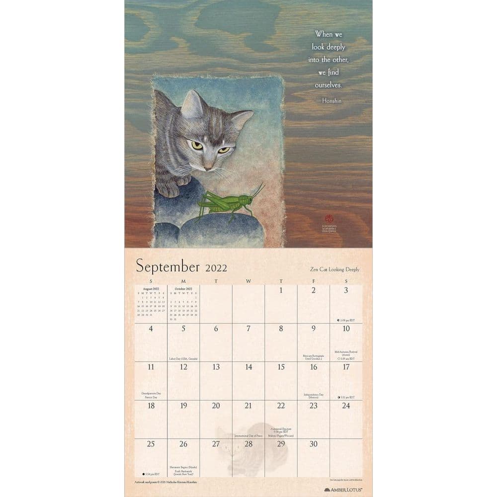 Zen Cat 2022 Wall Calendar - Calendars.com